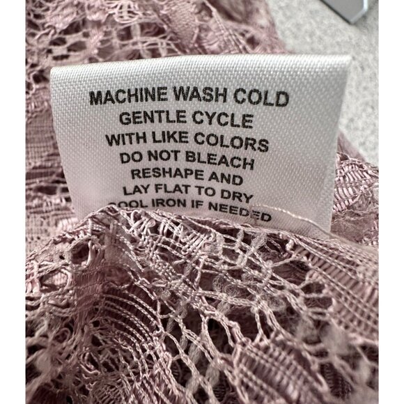 Shannon Ford Open Front Floral Lace Cardigan Women 3X Purple Crochet Fairy - Picture 7 of 10